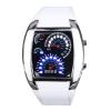 Đồng hồ Yesurprise Fashion Silicone Rubber Band Blue Binary DOT Unisex LED Wrist Watch White