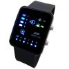 Đồng hồ Technological Sense Binary Digital LED Waterproof Unisex Sports Wrist Watches Black