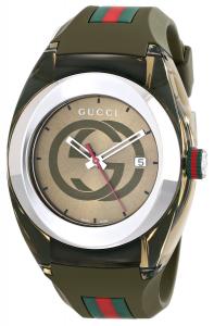 Đồng hồ Gucci SYNC XXL YA137106 Khaki Green Swiss Quartz Watch