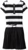Váy trẻ em ZUNIE Big Girls' Rugby Striped Dress with Pleated Skirt