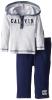 Quần áo trẻ em Calvin Klein Baby-Boys Infant Gray Hoody with Pull On Pants