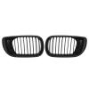 Euro Style Matte Black Front Upper Kidney Grille Grill LH& RH For BMW E46 3 Series 320 325 330 4 Door 2002-2005 02-05