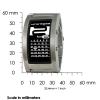 Đồng hồ Phosphor Unisex DC03 Digital Calendar E-INK Curved Metal Band Watch
