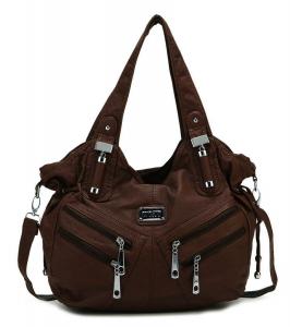 Túi xách Scarleton Front Zippers Washed Shoulder Bag H1476