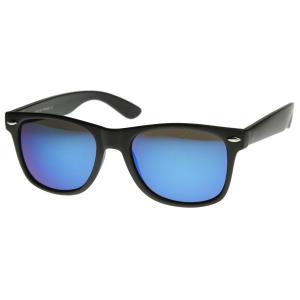 Kính mắt Flat Matte Reflective Revo Color Lens Large Horn Rimmed Style Sunglasses - UV400