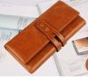 Ví nữ Heshe Women's Genuine Leather Purse Organizer Wallet Zippered Clutch