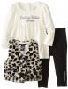 Quần áo bé gái Calvin Klein Baby-Girls Infant Animal Print Vest with Top and Black Pants