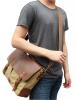 Túi xách Gootium 21108 Cotton Canvas Genuine Leather Cross Body Laptop Messenger Shoulder bag