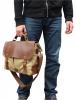 Túi xách Gootium 21108 Cotton Canvas Genuine Leather Cross Body Laptop Messenger Shoulder bag