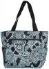 Túi xách Women's Floral Damask Scroll Print Beach Shopper Tote Bag - Multiple Colors!
