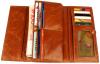 Ví nữ Heshe Women's Genuine Leather Purse Organizer Wallet Zippered Clutch