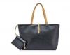 Túi xách Classic Fashion Leather Tote Bags with Coin Wallet (Black)