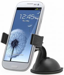 Aduro U-GRIP PLUS Universal Dashboard Windshield Car Mount for Smart Phones, Apple iPhone 5 / 5S / 5C / 4 / 4S / 3G, Samsung Galaxy S2 / S3 / S4, Galaxy NOTE 2, Motorola Droid RAZR / MAXX, HTC EVO 4G, HTC One X, LG Revolution, GPS Holder (Black)