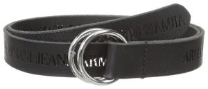 Dây lưng Armani Jeans Women's Washed Leather Belt with Embossed Logo