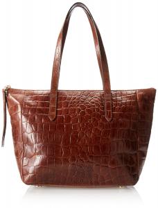 Túi xách Fossil Sydney Crocodile Shopper Shoulder Bag