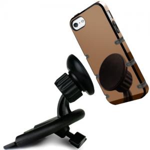Koomus Magnetos Universal CD Slot Magnetic Cradle-less Smartphone Car Mount Holder for iPhone 6 6+ 5 5S 5C 4 4S iPod touch, Samsung Galaxy S5 S4 S3 Note 2 Note 3 Google Droid HTC GPS with Quick-snap technology