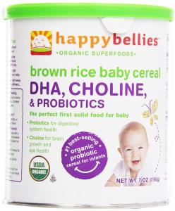 Thực phẩm dinh dưỡng HappyBaby - HappyBellies Organic Brown Rice Cereal - 7 oz.