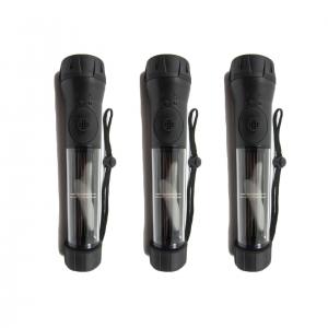 Đèn pin Solar Powered Waterproof Compact Camping Flashlight Black Handle Pack of 3