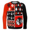 Áo thu đông Forever Collectibles CHICAGO BLACKHAWKS BUSY BLOCK UGLY SWEATER