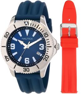 Đồng hồ Nautica Men's N12635G NAC 102 Date Box Set Classic Analog Watch
