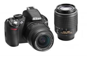 Máy ảnh Nikon D3100 14.2MP Digital SLR Double-Zoom Lens Kit with 18-55mm and 55-200mm DX Zoom Lenses (Black) (OLD MODEL)