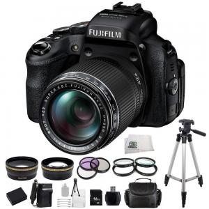 Fujifilm FinePix HS50EXR Digital Camera SSE Bundle Kit Includes: 0.43x Wide Angle Lens, 2.2x Telephoto Lens, 3 Piece Filter Kit (UV-CPL-FLD), 4 Piece Macro Close Up Lens Set (+1,+2,+4,+10), 16GB Memory Card, Replacement NP-126 Battery, Rapid Charger, Carr