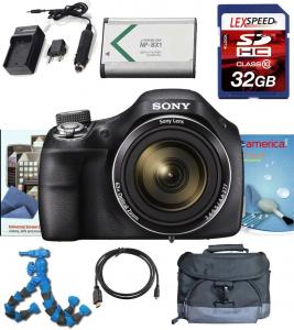 Máy ảnh Sony Cyber-shot DSC-H400 DSCH400/B DSCH400B H400 Digital Camera (Black) + 32GB Deluxe Accesory Kit