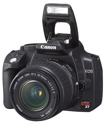 Máy ảnh Canon Digital Rebel XT DSLR Camera with EF-S 18-55mm f3.5-5.6 Lens (Black) (OLD MODEL)