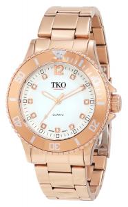 Đồng hồ TKO ORLOGI Women's TK585-RG Rose Gold Sport Bezel Bracelet Watch