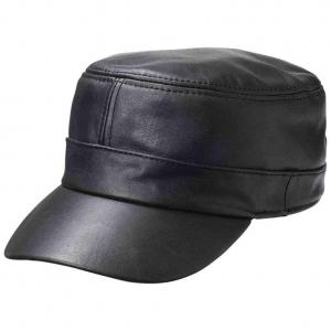 Mũ Casual OutfittersTM Solid Genuine Lambskin Leather Cap