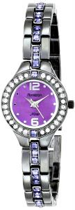 Đồng hồ Armitron Women's 75/5205VMDG Purple Swarovski Crystal Accented Gunmetal Bracelet Watch