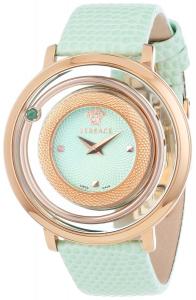 Đồng hồ Versace Women's VFH040013 Venus Round Stainless Steel Light Green Genuine Topaz Quartz Watch