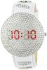 Đồng hồ Đồng hồ Freelook Women's HA1166-9 Stardust Digital White and Silver Swarovski Watch