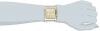 Đồng hồ Geneva Women's 2377-G-GEN Gold-Tone and White Faux Leather Square Oversized Boyfriend Watch
