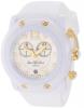 Đồng hồ Glam Rock Women's GK1134 Miami Beach Chronograph White/Gold-Tone Silicone Watch