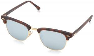 Kính mắt Ray-Ban Men's Clubmaster Square Sunglasses,Sand Havana & Gold,49 mm