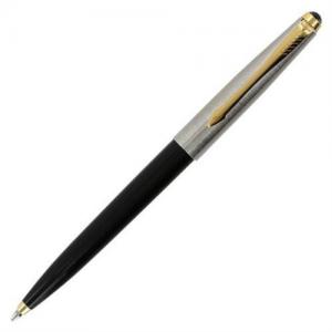 Bút 2007 Parker 45 Ballpoint Pen, Black with Stainless Steel Cap, Gold Trim