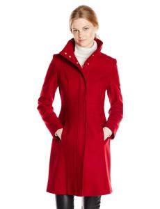 Áo khoác Via Spiga Women's Funnel-Neck Wool-Blend Trench Coat