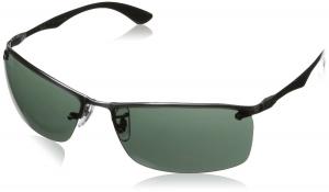 Kính mắt Ray-Ban Men's Rb8315 Rectangular Sunglasses,Gunmetal,63 mm