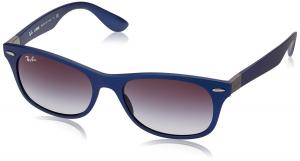 Kính mắt Ray-Ban Unisex Adult Liteforce Rounded Wayfarer Sunglasses in Matte Blue RB4207 60158G 52