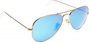 Kính mắt Ray Ban RB3025 Sunglasses 112/17 Aviator,Frame Matte Gold/Crystal, Blue Mirror