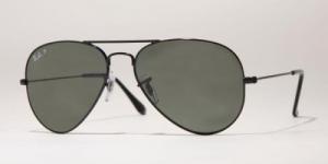 Kính mắt Ray Ban Sunglasses RB 3025 Aviator metal RB3025 002/58 Metal Black Grey polarized