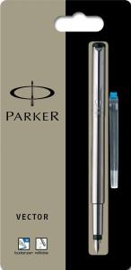 Bút Parker Vector Fountain Pen, Stainless Steel with Medium Nib