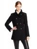 Áo khoác Kensie Women's Double Breasted Wool Military Coat