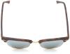 Kính mắt Ray-Ban Men's Clubmaster Square Sunglasses,Sand Havana & Gold,49 mm