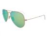 Kính mắt New Ray Ban RB3025 112/19 Aviator Matte Gold/Crystal Green Mirror 55mm Sunglasses