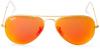 Kính mắt Ray Ban Aviator Luxottica Red Orange Mirror Gold Frame Rb3025 112/69 58mm Made in Italy