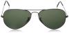 Kính mắt Ray-Ban RB3025 Aviator Large Metal Sunglasses 58 mm, Polarized,Gunmetal Frame/Crystal Green Polarized Lens