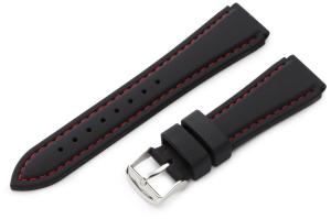 Quai đồng hồ Hadley-Roma Men's MS3345RQ 200 20-mm Genuine Silicone Diver Sport Watch Strap