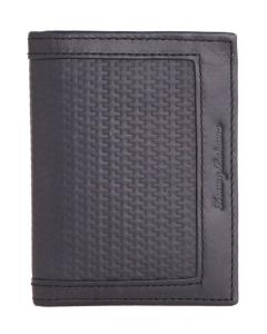 Ví Tommy Bahama Men's Leather L-Fold Bifold Wallet (Black)